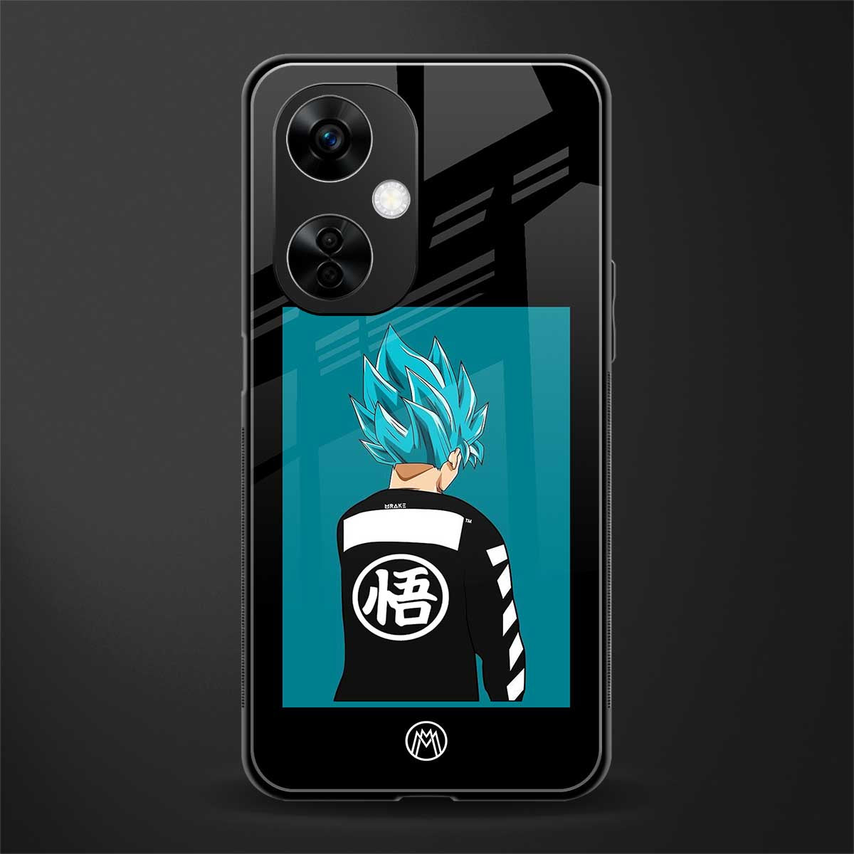 aesthetic goku back phone cover | glass case for oneplus nord ce 3 lite