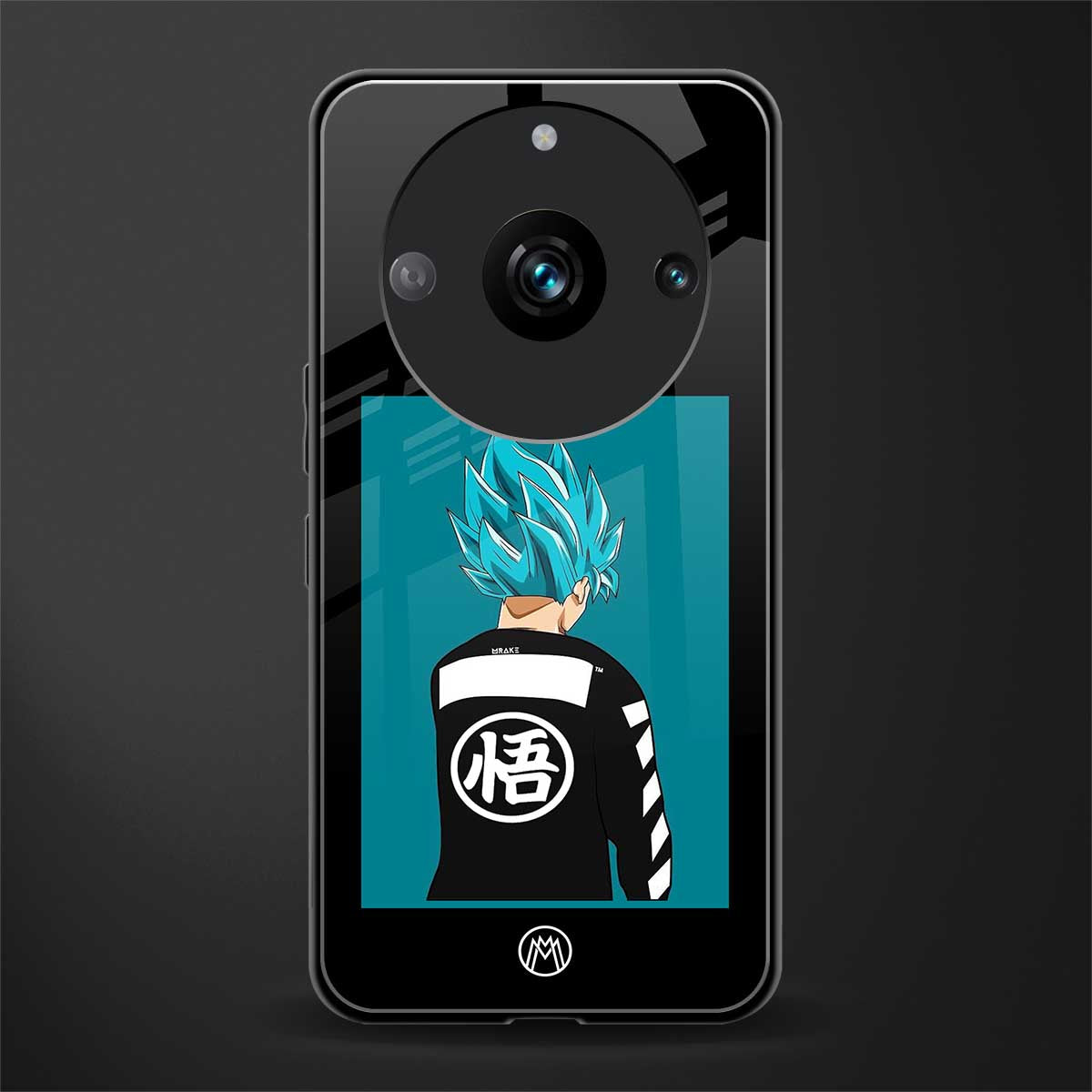 aesthetic goku back phone cover | glass case for realme 11 pro 5g