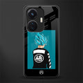 aesthetic goku back phone cover | glass case for vivo t1 44w 4g