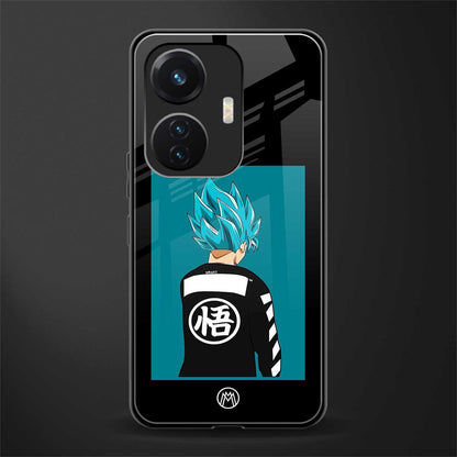 aesthetic goku back phone cover | glass case for vivo t1 44w 4g