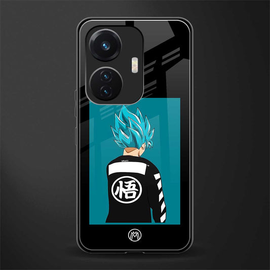 aesthetic goku back phone cover | glass case for vivo t1 44w 4g