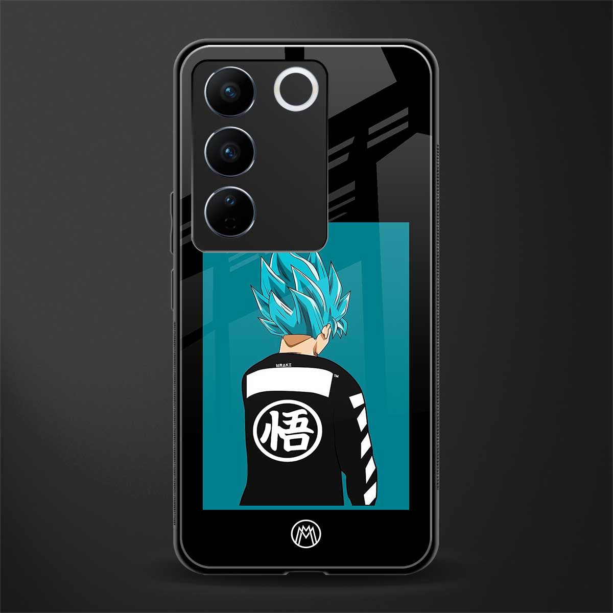 aesthetic goku back phone cover | glass case for vivo v27 pro 5g