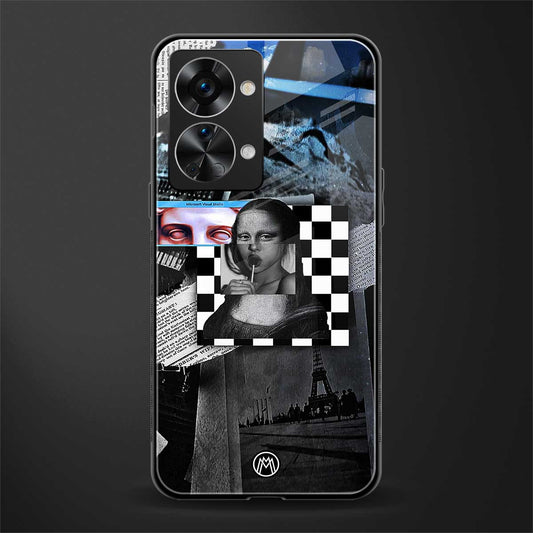 aesthetic mona lisa art glass case for phone case | glass case for oneplus nord 2t 5g