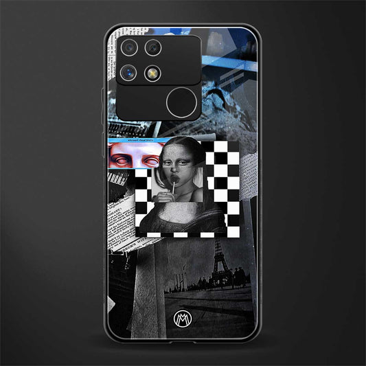 aesthetic mona lisa art back phone cover | glass case for realme narzo 50a