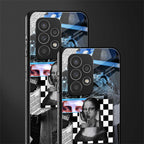 aesthetic mona lisa art back phone cover | glass case for samsung galaxy a73 5g