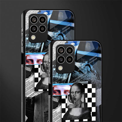 aesthetic mona lisa art back phone cover | glass case for samsung galaxy m33 5g