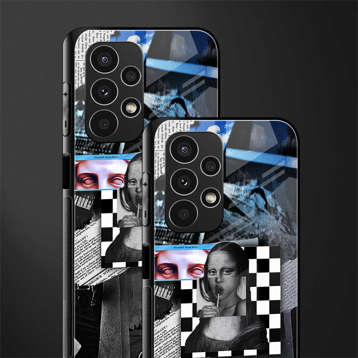 aesthetic mona lisa art back phone cover | glass case for samsung galaxy a13 4g