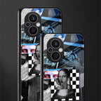 aesthetic mona lisa art back phone cover | glass case for oppo f21 pro 5g