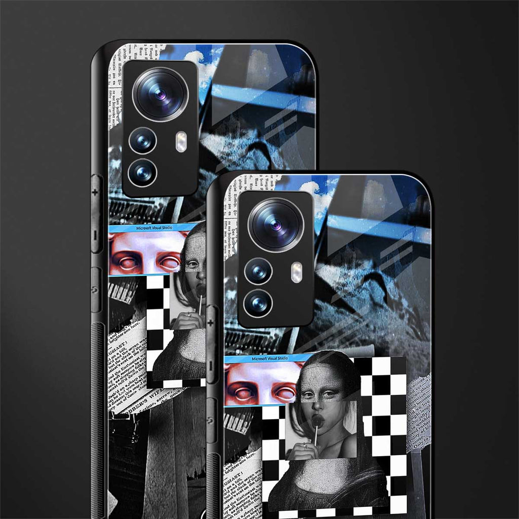 aesthetic mona lisa art back phone cover | glass case for xiaomi 12 pro
