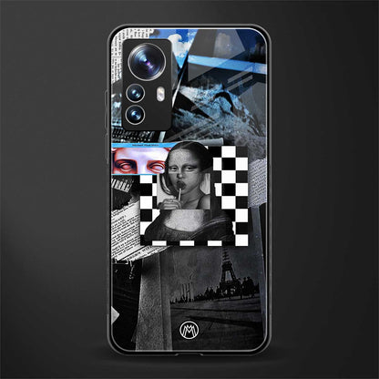aesthetic mona lisa art back phone cover | glass case for xiaomi 12 pro