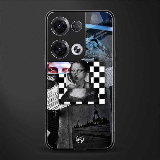 aesthetic mona lisa art back phone cover | glass case for oppo reno 8