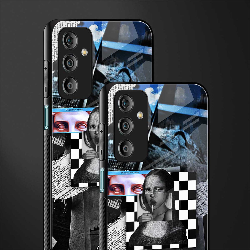 aesthetic mona lisa art back phone cover | glass case for samsung galaxy f23 5g