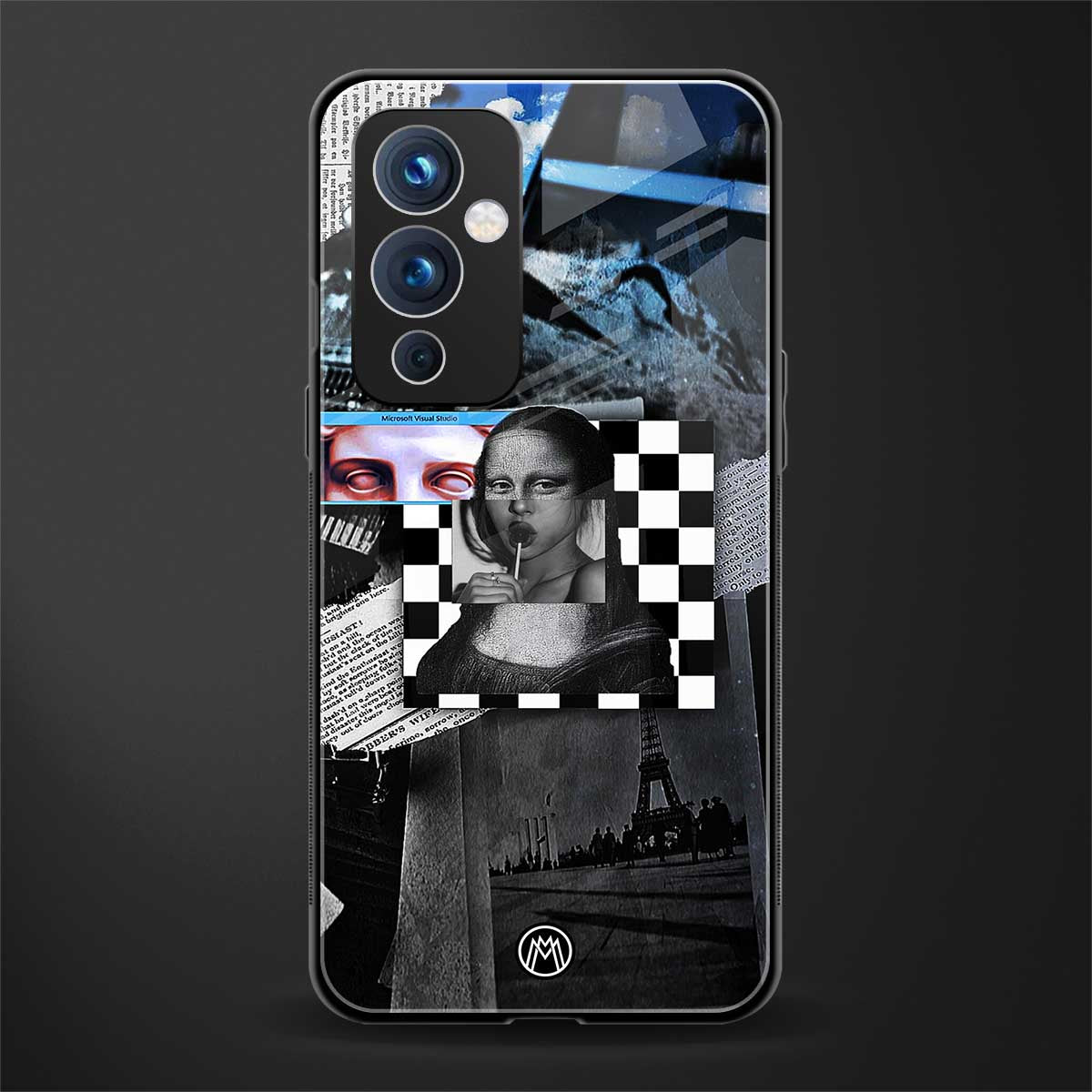 aesthetic mona lisa art back phone cover | glass case for oneplus 9