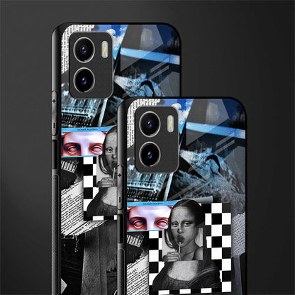 aesthetic mona lisa art back phone cover | glass case for vivo y72