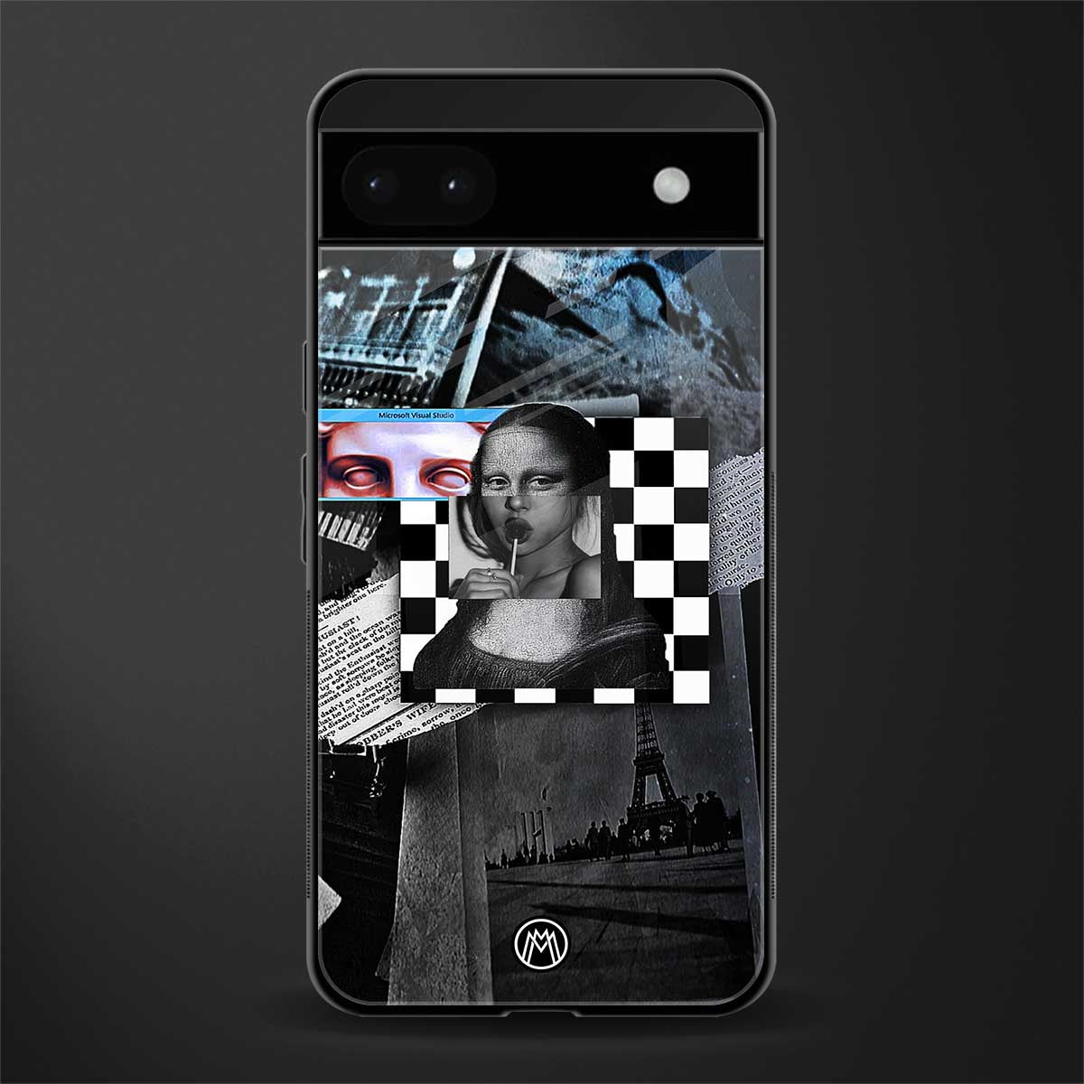 aesthetic mona lisa art back phone cover | glass case for google pixel 6a