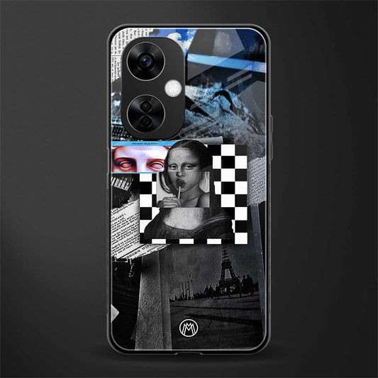 aesthetic mona lisa art back phone cover | glass case for oneplus nord ce 3 lite