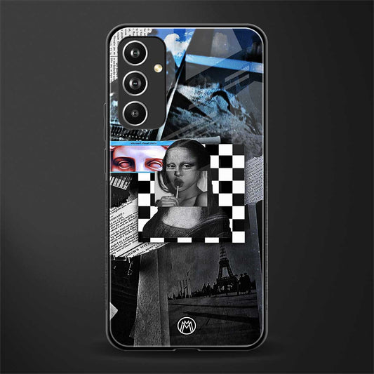 aesthetic mona lisa art back phone cover | glass case for samsung galaxy a54 5g