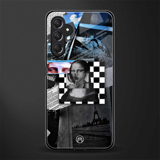 aesthetic mona lisa art back phone cover | glass case for samsun galaxy a24 4g