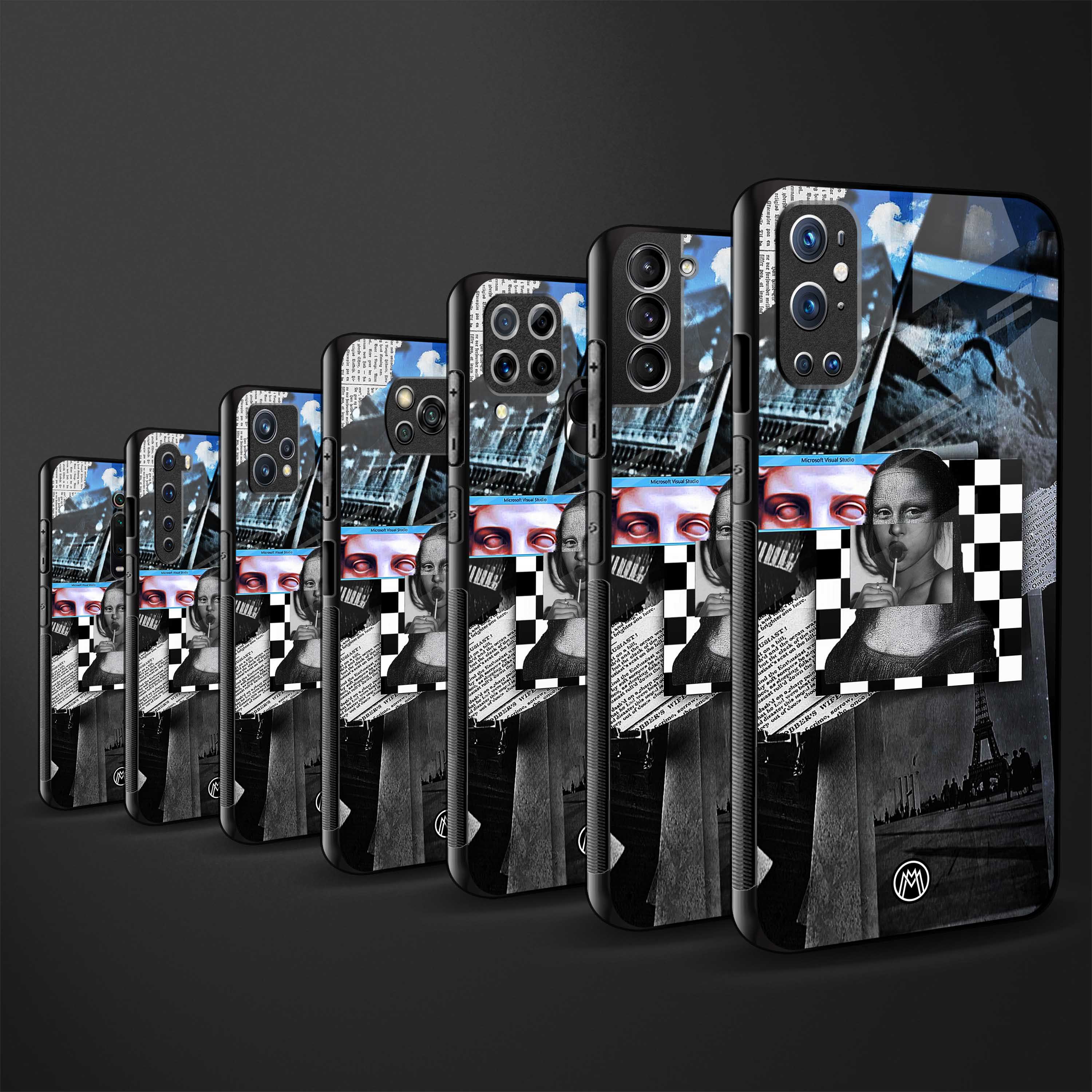 aesthetic mona lisa art back phone cover | glass case for samsung galaxy a73 5g