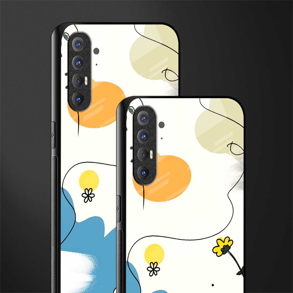 aesthetic pastel forest glass case for oppo reno 3 pro image-2