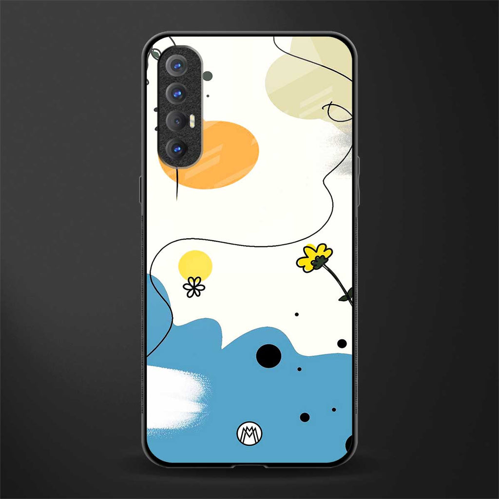 aesthetic pastel forest glass case for oppo reno 3 pro image