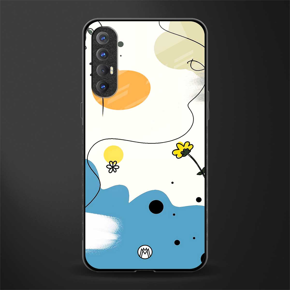 aesthetic pastel forest glass case for oppo reno 3 pro image