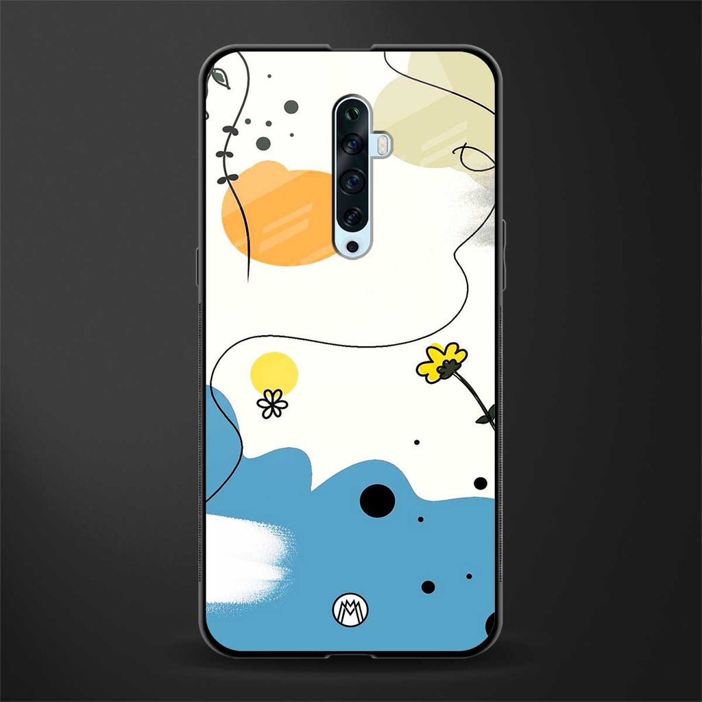 aesthetic pastel forest glass case for oppo reno 2f image