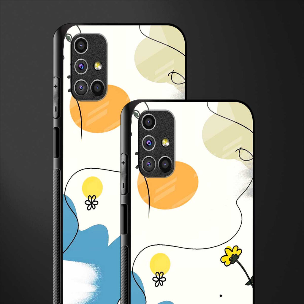 aesthetic pastel forest glass case for samsung galaxy m31s image-2