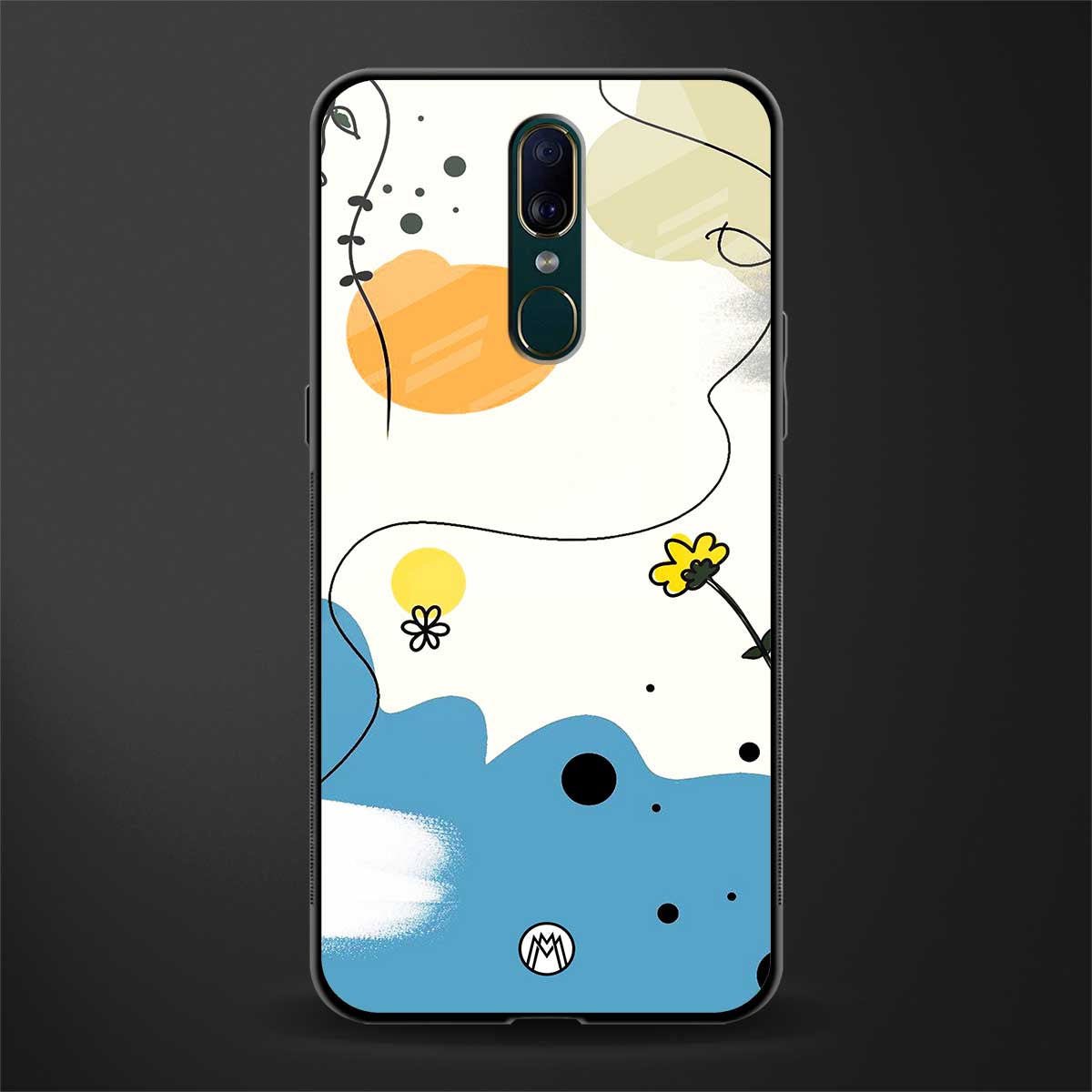 aesthetic pastel forest glass case for oppo f11 image