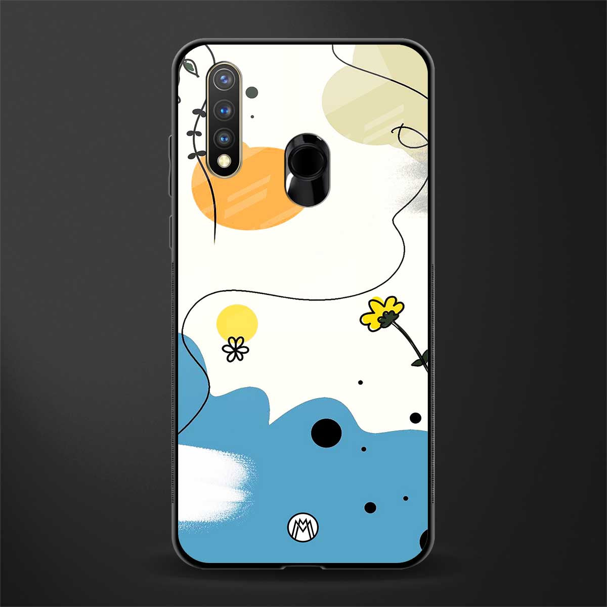 aesthetic pastel forest glass case for vivo y19 image