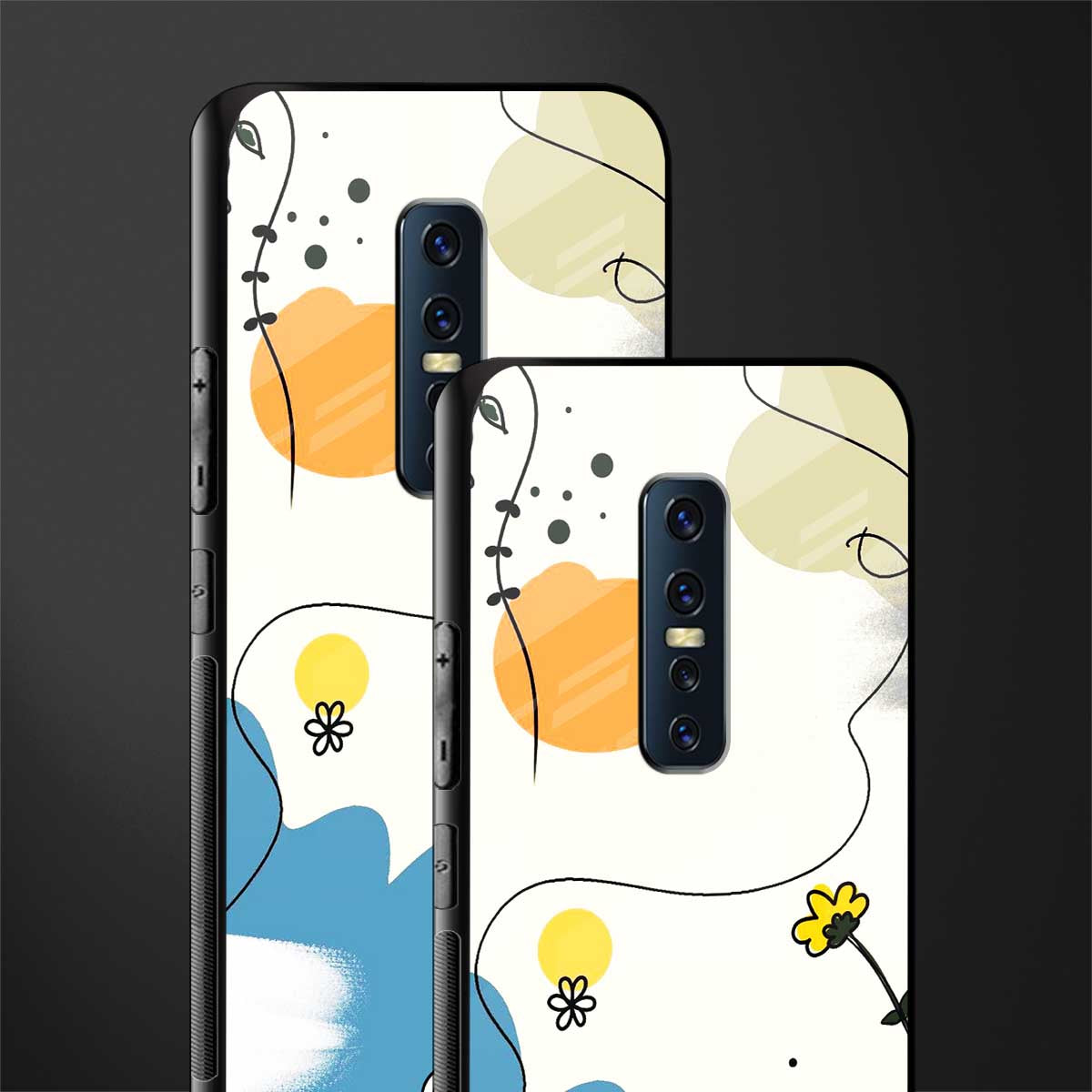 aesthetic pastel forest glass case for vivo v17 pro image-2