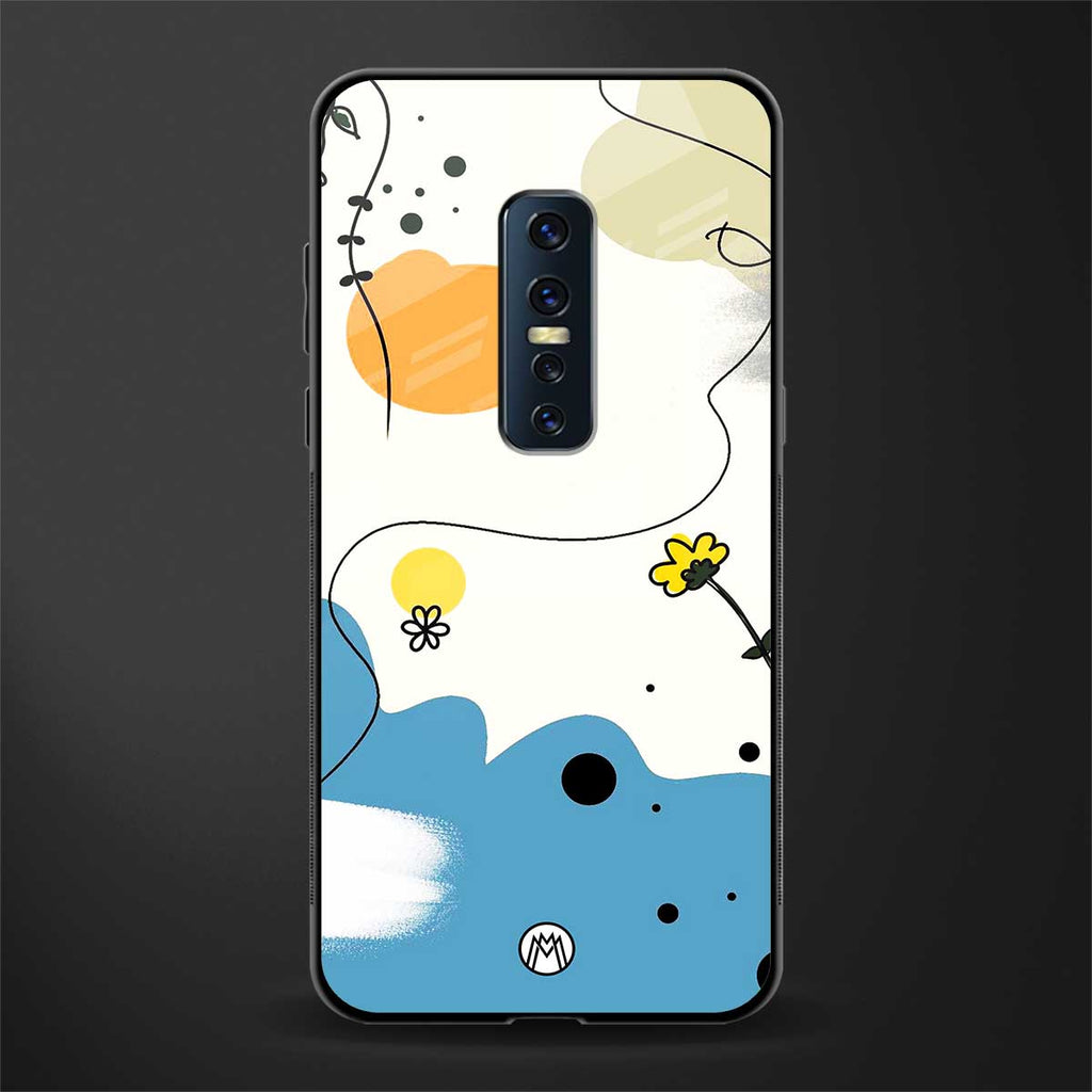 aesthetic pastel forest glass case for vivo v17 pro image