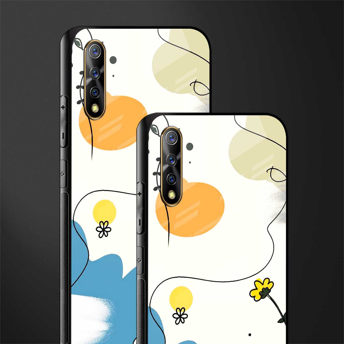 aesthetic pastel forest glass case for vivo s1 image-2