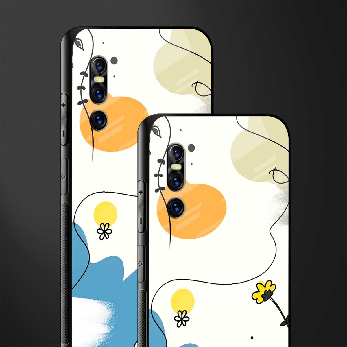 aesthetic pastel forest glass case for vivo v15 pro image-2