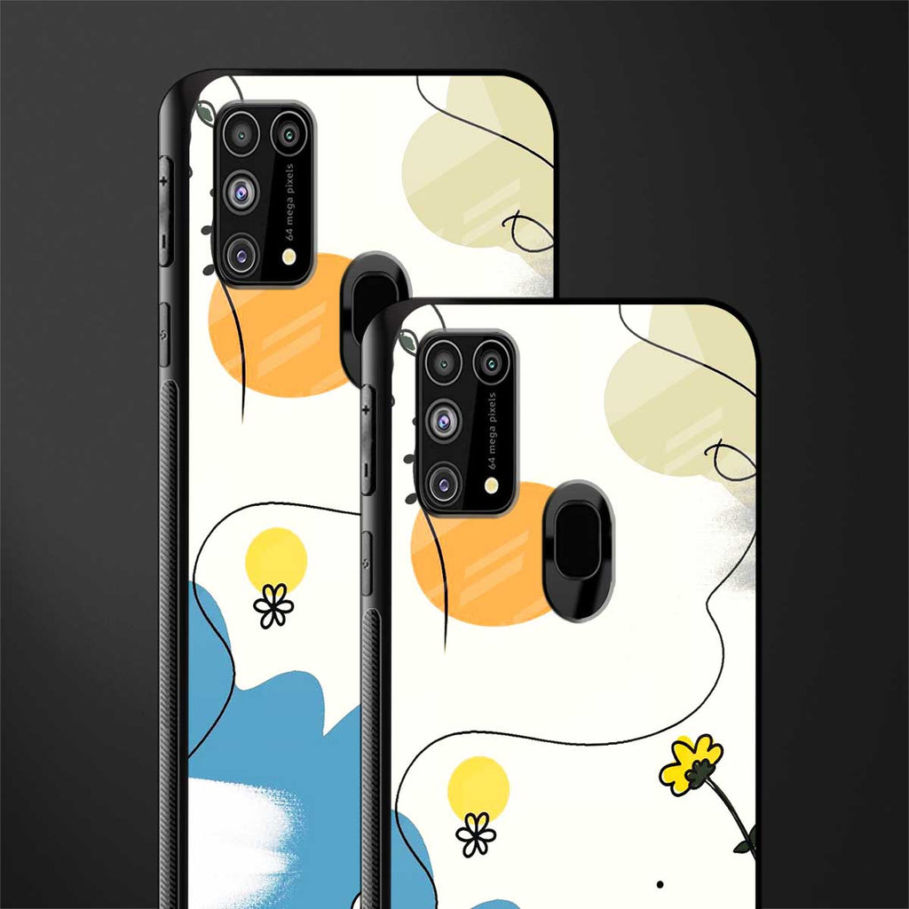 aesthetic pastel forest glass case for samsung galaxy m31 image-2