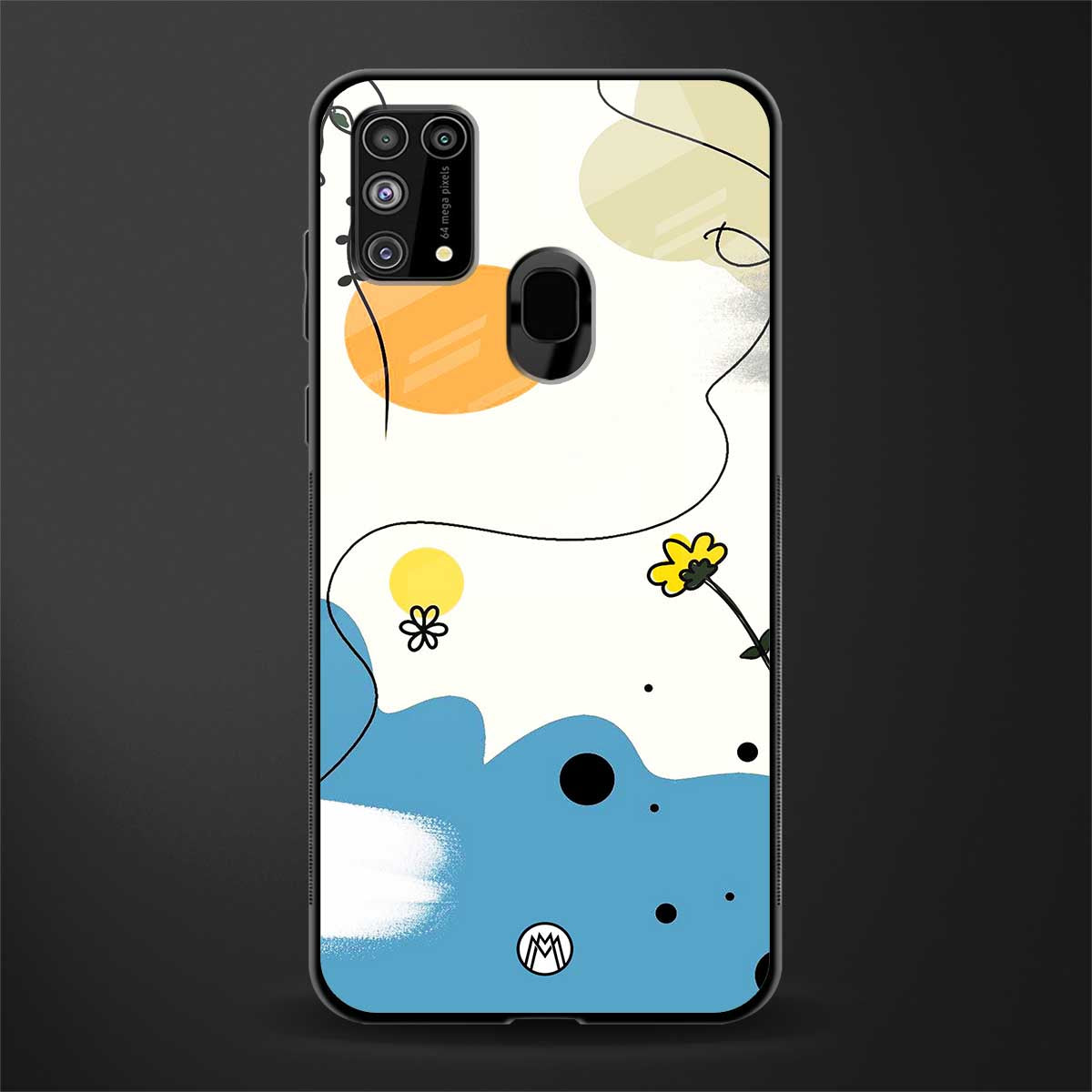 aesthetic pastel forest glass case for samsung galaxy m31 prime edition image