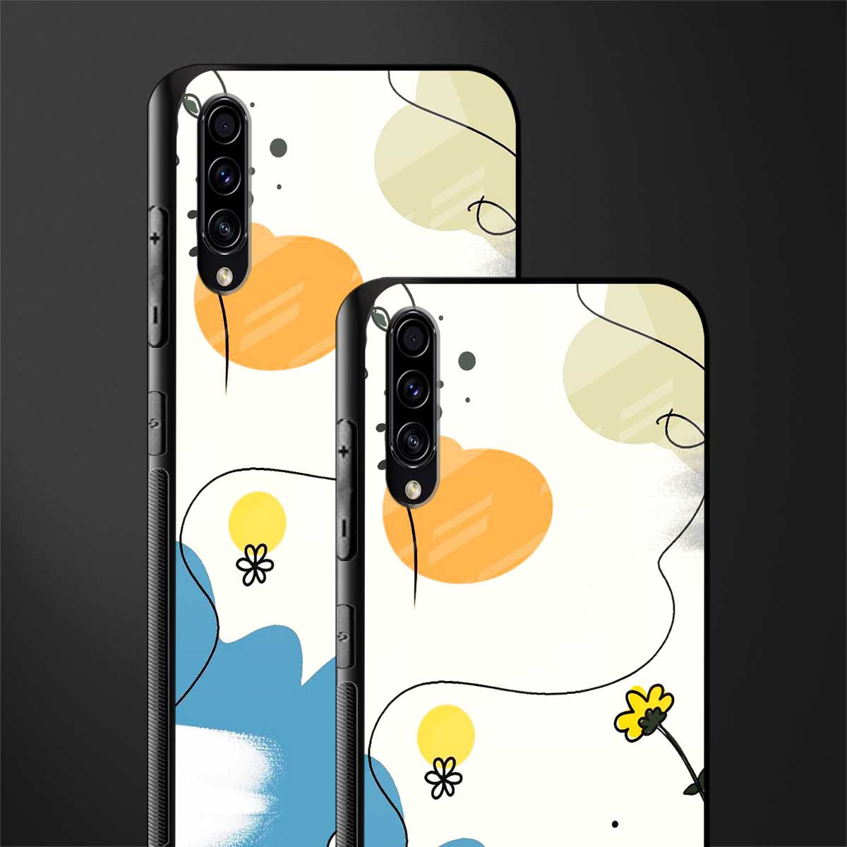 aesthetic pastel forest glass case for samsung galaxy a50 image-2