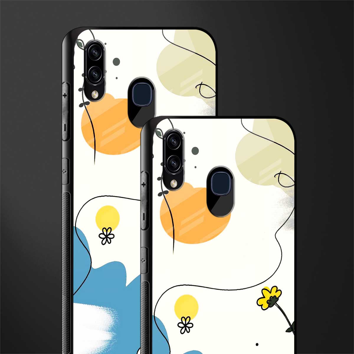 aesthetic pastel forest glass case for samsung galaxy a30 image-2