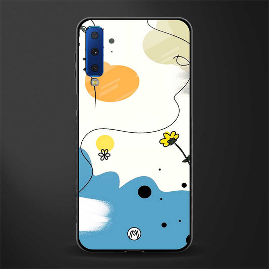 aesthetic pastel forest glass case for samsung galaxy a7 2018 image