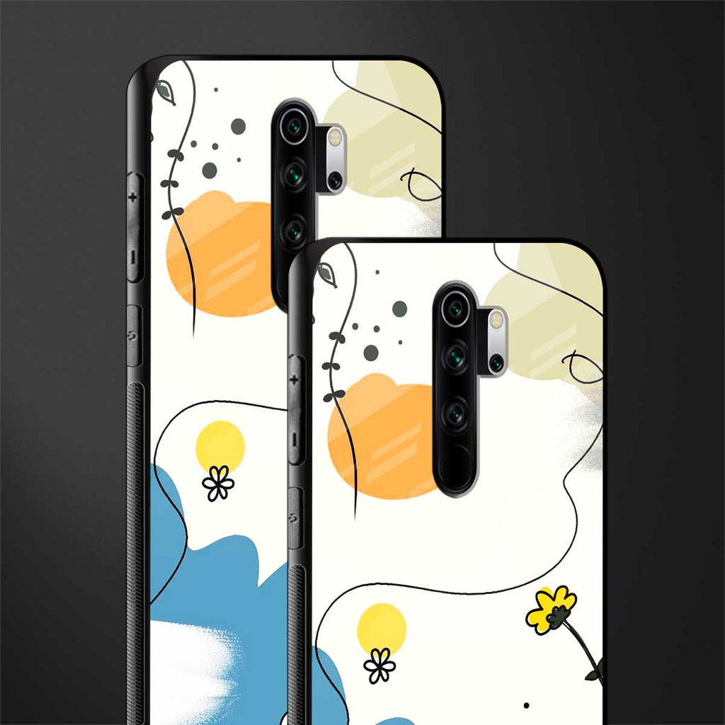 aesthetic pastel forest glass case for redmi note 8 pro image-2