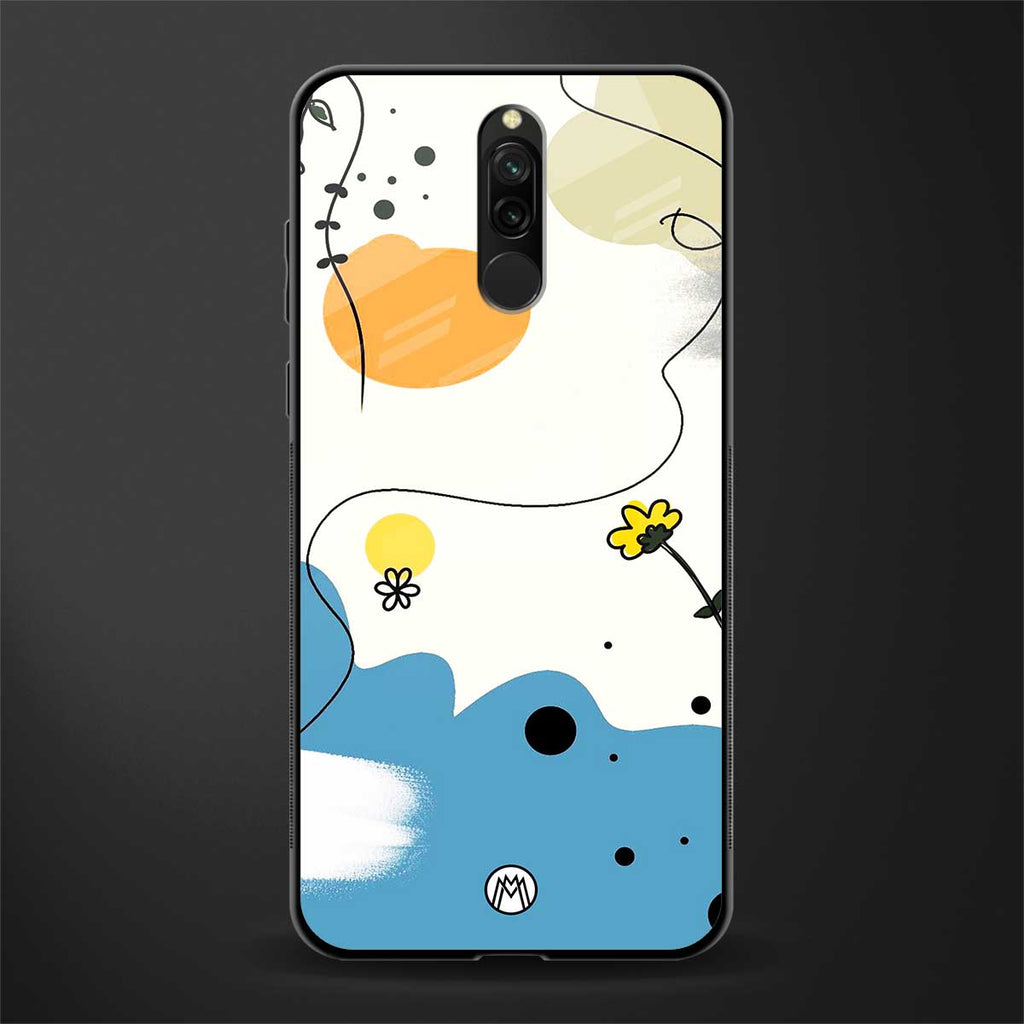 aesthetic pastel forest glass case for redmi 8 image