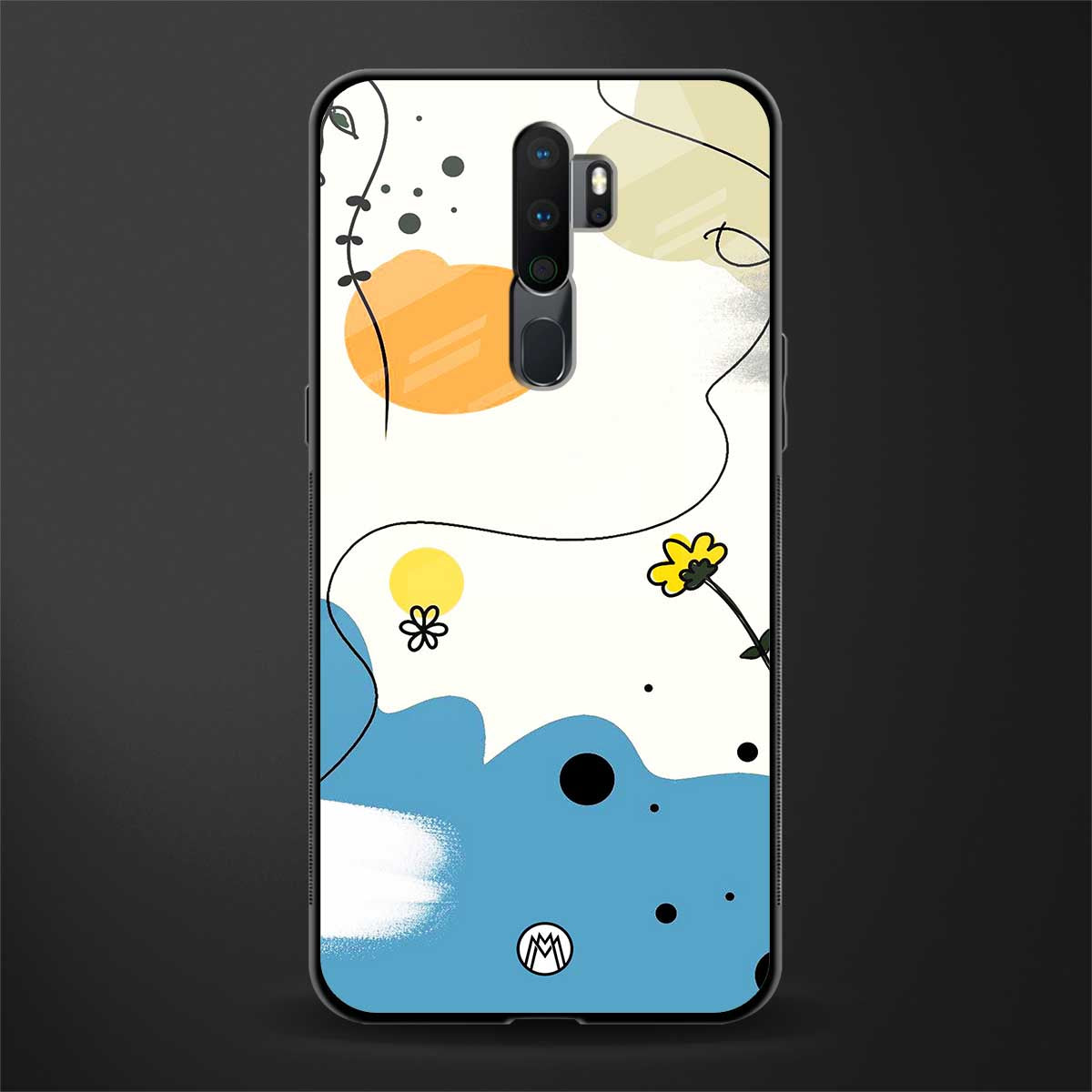 aesthetic pastel forest glass case for oppo a5 2020 image