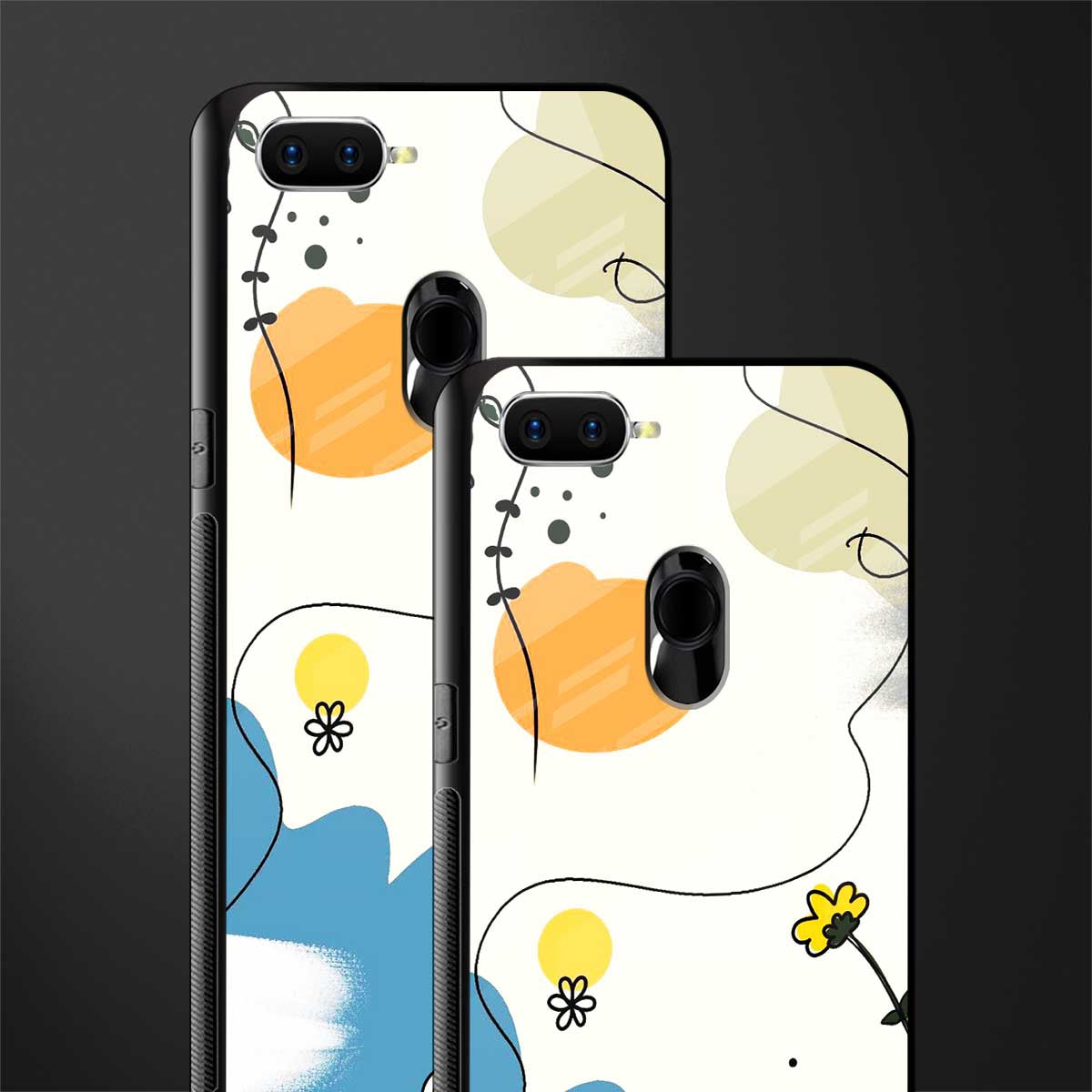 aesthetic pastel forest glass case for oppo f9f9 pro image-2