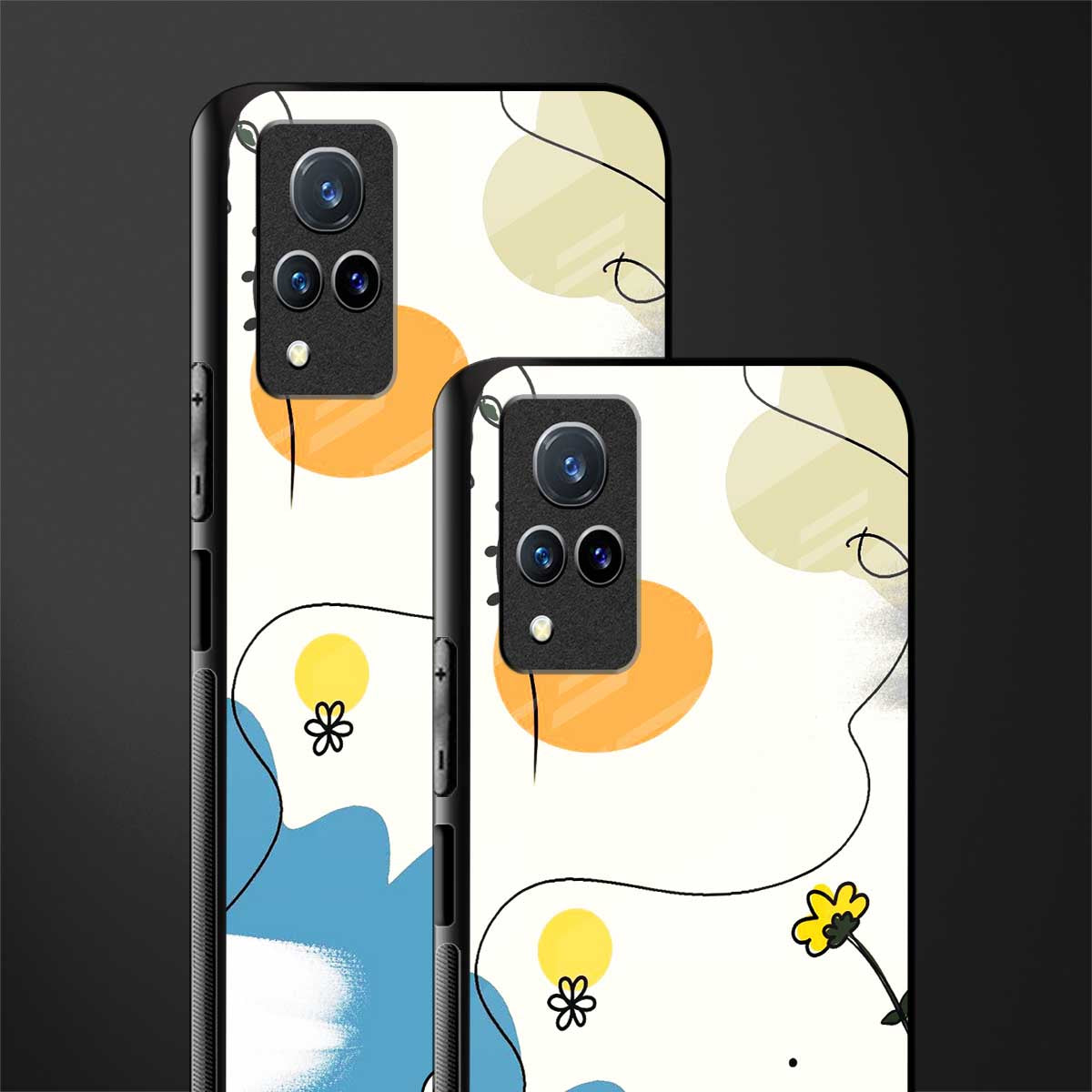 aesthetic pastel forest glass case for vivo v21 5g image-2
