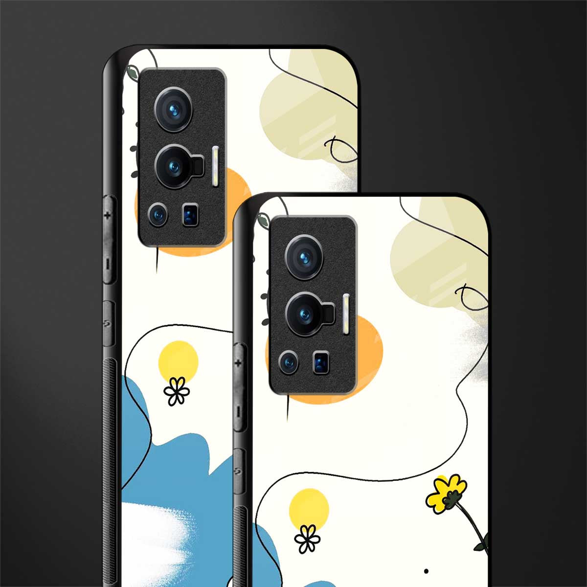 aesthetic pastel forest glass case for vivo x70 pro image-2