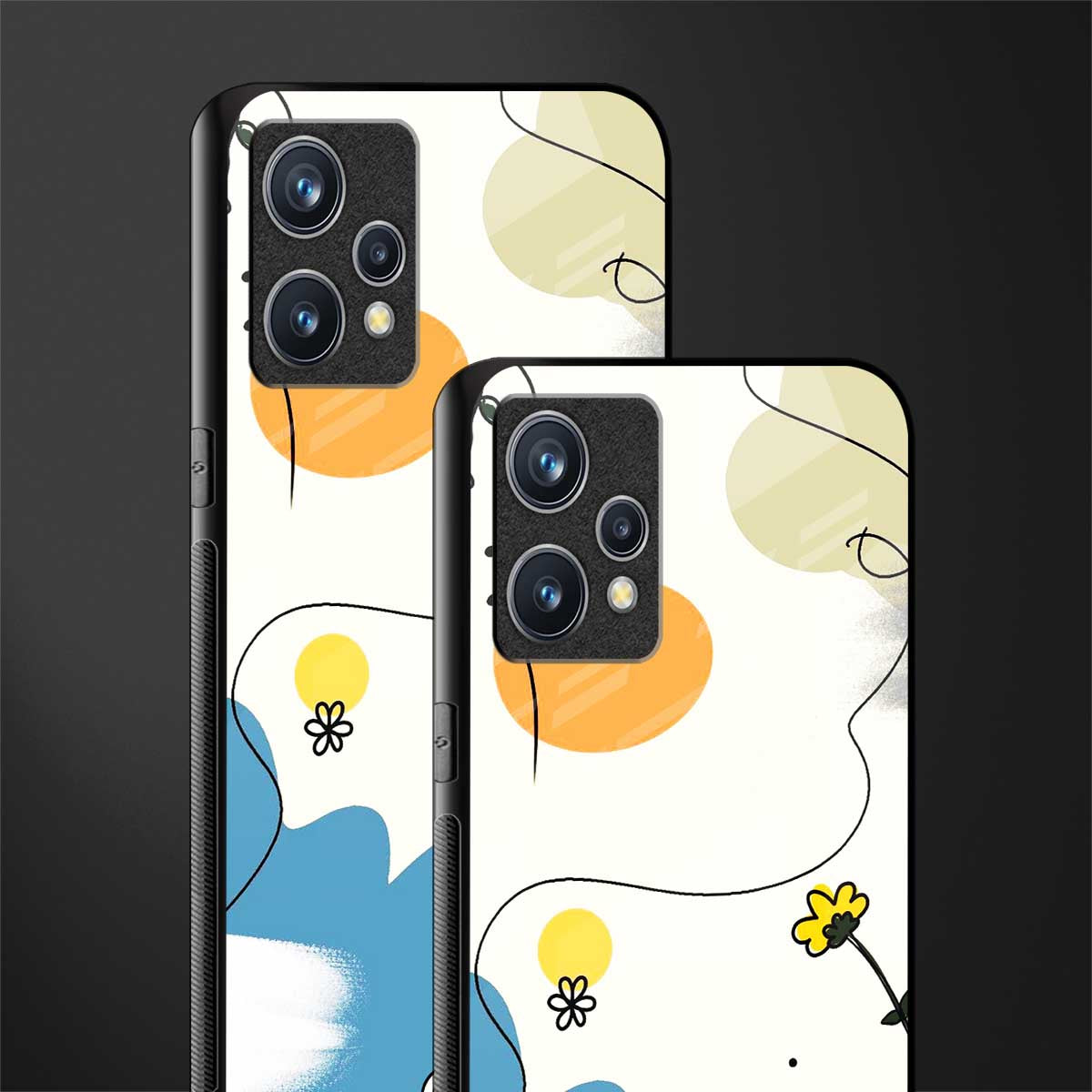 aesthetic pastel forest glass case for realme 9 pro plus 5g image-2