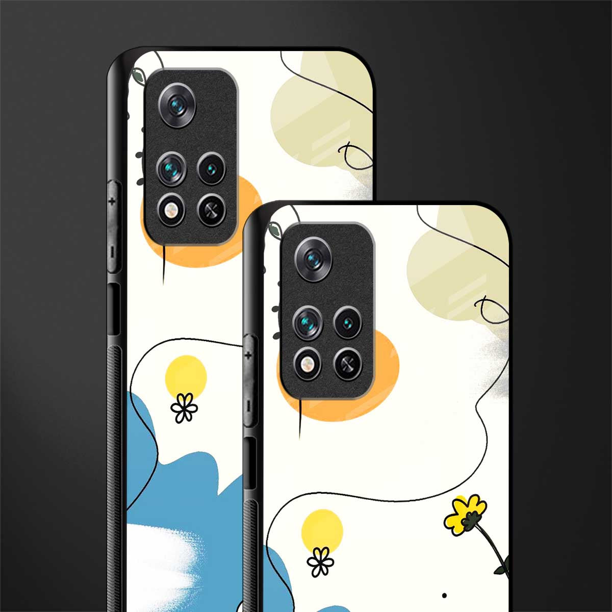 aesthetic pastel forest glass case for poco m4 pro 5g image-2