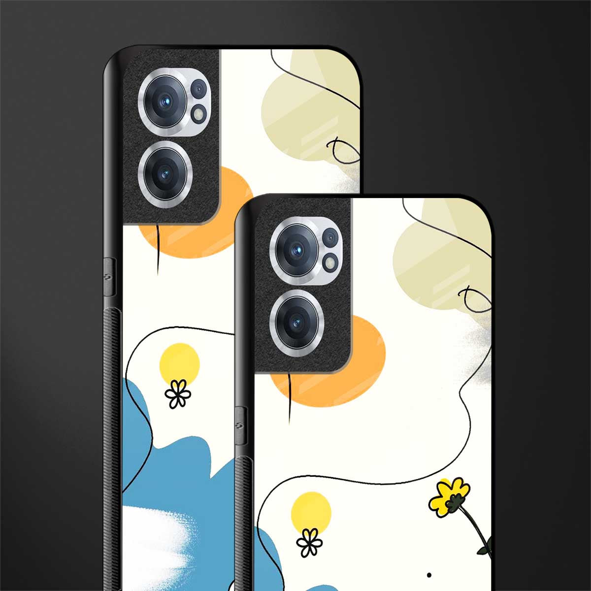 aesthetic pastel forest glass case for oneplus nord ce 2 5g image-2