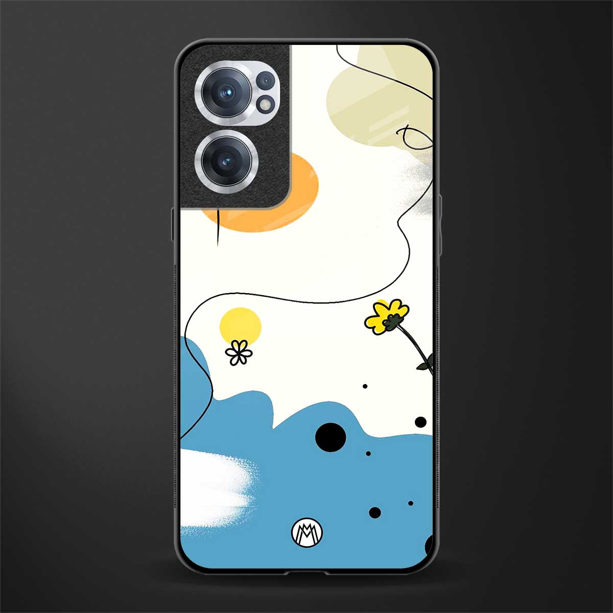 aesthetic pastel forest glass case for oneplus nord ce 2 5g image