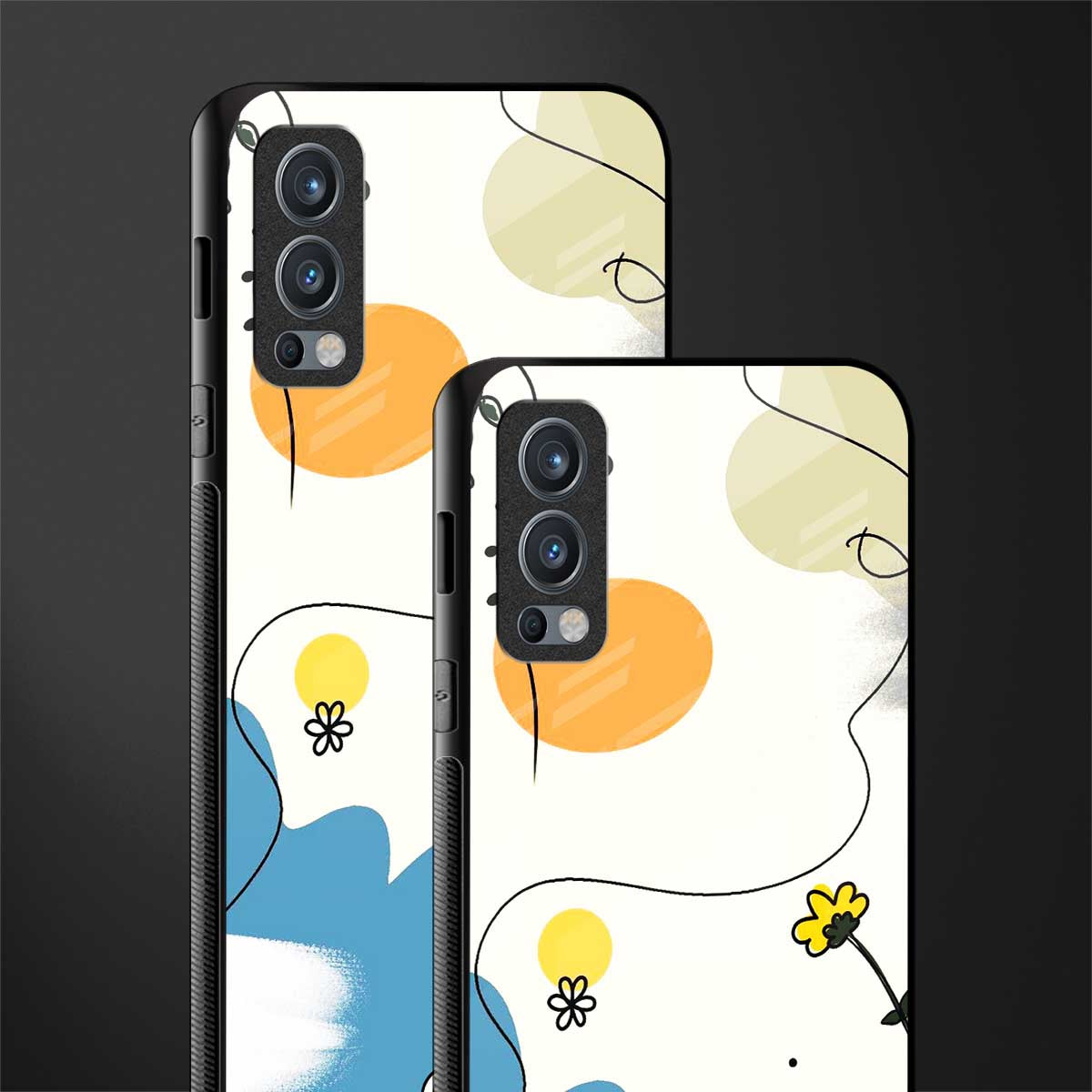 aesthetic pastel forest glass case for oneplus nord 2 5g image-2